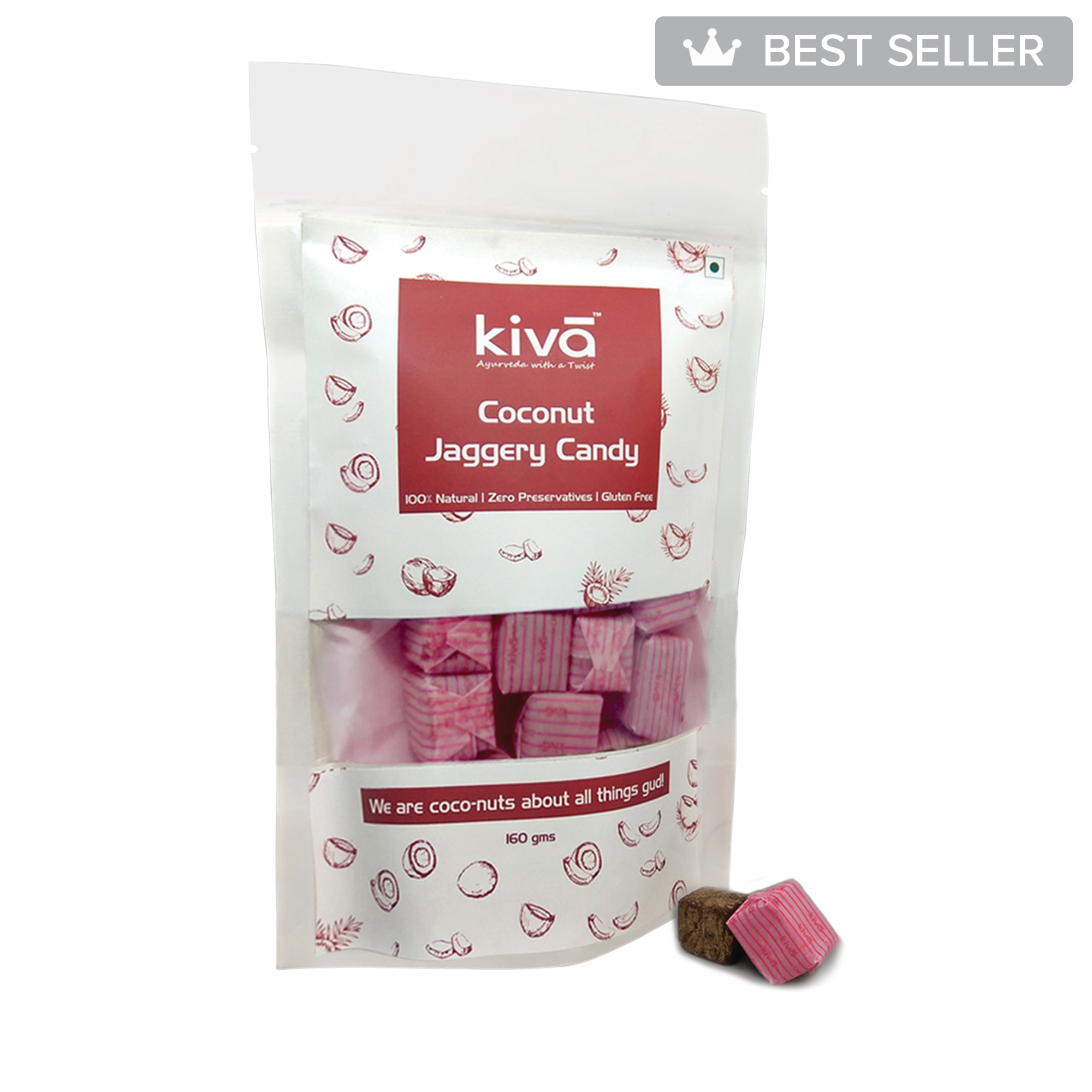 Fusion Jaggery Candies: Coconut Fusion Jaggery Candies: Coconut - kivā Ayurveda 2.0