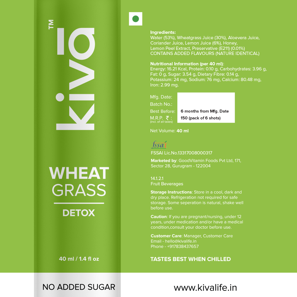 Wheatgrass Shots Wheatgrass Shots - kivā Ayurveda 2.0